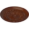 Ekena Millwork Damon Ceiling Medallion (Fits Canopies up to 3 3/8"), 20"OD x 1 1/2"P, Burnished Mahogany Crackle CM20DABMC - alternate 2